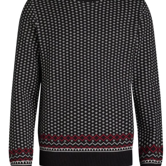 Free Assembly Men's Nordic Stitch Crewneck Sweater Size Large - Picture 2 of 5